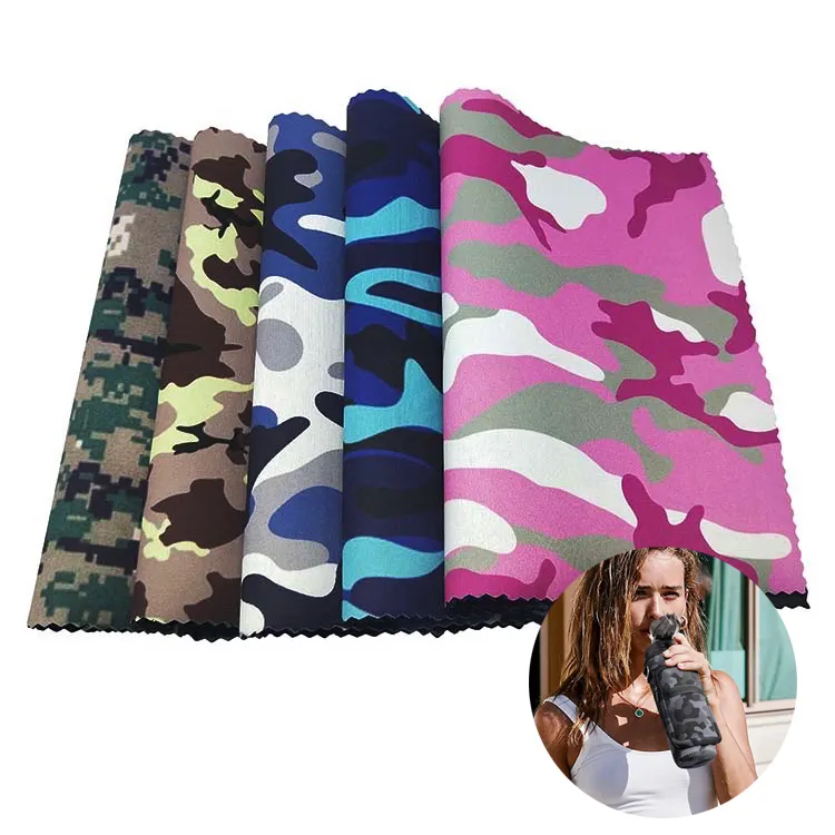 Riciclato 2 millimetri Camo di Sublimazione Stampato In Neoprene Metro Tessuto In Neoprene Tessuto di Tessile