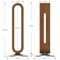 Support de casque en bois pour bureau Conception d'arc en forme de U Base en alliage d'aluminium Support de casque de jeu pour Sennheiser Bose Beats