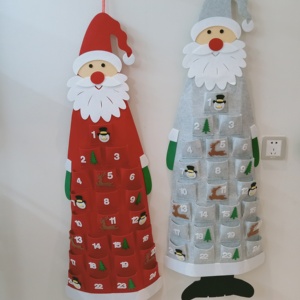Ornamenti calendario conto alla rovescia feltro albero <span class=keywords><strong>di</strong></span> <span class=keywords><strong>natale</strong></span> calendario dell'avvento 24 giorni albero <span class=keywords><strong>di</strong></span> <span class=keywords><strong>natale</strong></span> - Product Image 6