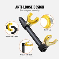 Compresseur de ressort hélicoïdal MacPherson robuste et interchangeable avec protections de fourche en plastique, pour la réparation de suspension automobile