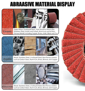 Disque à lamelles abrasif à changement rapide de 3 pouces, meules de meulage personnalisées OEM, grain 40-120 pour perceuse pneumatique/électrique, meuleuse à disque, surface - Product Image 4