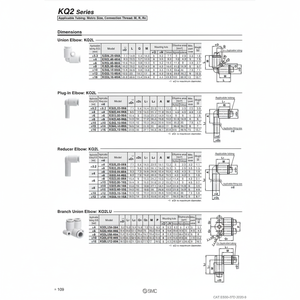 ชิ้นส่วนนิวเมติกส์ KQ2L10-99A นิวเมติก - Product Image 1