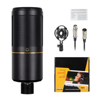 Ensemble de microphone de studio professionnel à condensateur 48V, casque de monitoring, interface audio USB, carte son, kit d'enregistrement de podcast
