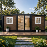 Maison capsule modulaire préfabriquée résistante au vent pour la vie en famille, installation rapide, structure en acier, maison conteneur extensible