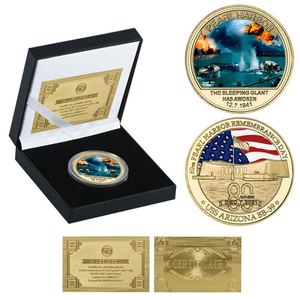 Moneda Conmemorativa de Metal con Diseño de Logotipo Personalizado al por Mayor, Batalla de Iwo <span class=keywords><strong>Jima</strong></span>, Okinawa, Pearl Harbor, Moneda de Desafío Personalizada, Regalos para Hombres - Product Image 6
