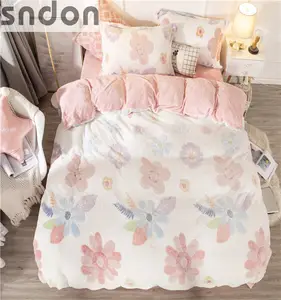 Großhandel Bettdecke setzt Bettwäsche Patchwork Bettlaken Baumwolle Bett Bett bezüge