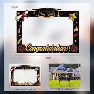 Set Originale di 22 Pezzi Tema Oro e Nero con Cornice per Foto di Laurea, Accessori per Fotografia - Product Image 6