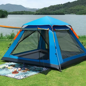 Tente <span class=keywords><strong>de</strong></span> glamping mongole moderne et élégante pour <span class=keywords><strong>camping</strong></span> familial, <span class=keywords><strong>en</strong></span> tissu Oxford épais <span class=keywords><strong>en</strong></span> mélange <span class=keywords><strong>de</strong></span> coton, imperméable 3000 mm+, monocouche - Product Image 2