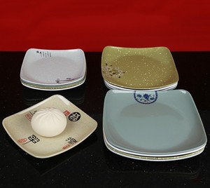 Assiette carrée en mélamine de qualité A5 Bords carrés modernes pour nouilles sautées Riz frit Bol en plastique libre-service pour plats froids - Product Image 6