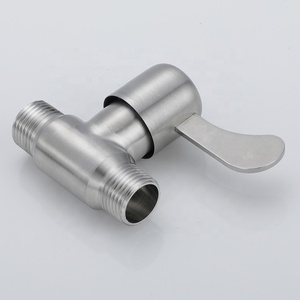วาล์วเกลียวหมุนผ่านก๊อกน้ำสแตนเลส304วาล์วหยุดมุม1/2วาล์วตรง - Product Image 5