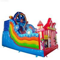 Équipement d'amusement extérieur pour enfants de vente chaude, grande roue, château gonflable avec toboggan, prix du fabricant à vendre