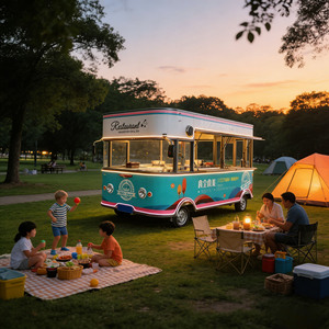 High Quality Mobile Food <b>Trailer</b> Customized Concession Truck for Outdoor BBQ Fast Food - Product Image 1