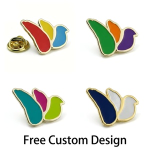 Épingles en émail de style chinois personnalisées, badges de revers porte-bonheur Grande Muraille, artisanat en métal doré et argenté pour cadeaux souvenirs - Product Image 3