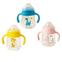 Nouvelle Tasse à bec de canard en silicone et plastique pour bébés et tout-petits, design dessin animé, anti-chute, anti-morsure, anti-étouffement, 260 ml