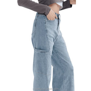 En stock Pantalones cargo para chicas adolescentes De estilo callejero a Vaqueros de mujer de aventura - Product Image 4