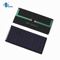 Chargeur solaire miniature en gros 5V, panneau solaire époxy résistant aux intempéries 0,5W, panneau solaire époxy miniature personnalisé ZW-8942