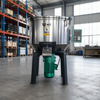 Mélangeur conique à double vis en acier inoxydable FENGLI 380V, capacité de 100 kg, pour granulés plastiques, mélange d'additifs, moulage par injection