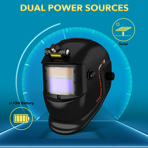 TRQ 2 capteur d'arc large ombre 4/9-13 TIG/MIG/ARC <span class=keywords><strong>masque</strong></span> de soudeur personnalisable phare <span class=keywords><strong>LED</strong></span> assombrissement automatique casque de soudage solaire - Product Image 4