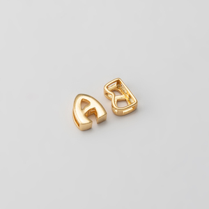A ~ Z Tiny Alphabet Letter Initial Beads,925 Sterling Silver Alphabet Charms 6mm,Jewelry Making Beads - Product Image 6