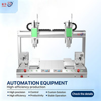 Machine de distribution intelligente à double tête séparée, applicateur d'adhésif de table personnalisable pour l'électronique