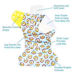 Vente chaude de couches pour bébé en gros, fabrication de couches en tissu pour bébé, Famicheer AIO, couches simples, couches imprimées <span class=keywords><strong>Abdl</strong></span>, 16 à 18 livres - Product Image 5