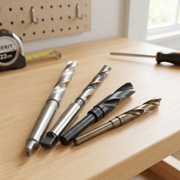 Outils de quincaillerie, outils électriques, accessoires, forets, tige de 1/2 pouce, couleur ambre, HSS 6542, livraison et démontage du foret