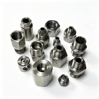 Écrou de blocage hexagonal usiné CNC sur mesure avec trou de goupille latérale, écrou de blocage fileté multi-panneaux pour assemblage de systèmes hydrauliques