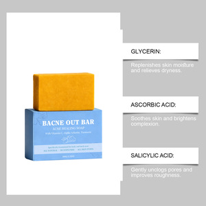 Body cleansing <b>soap</b> gently cleanses the skin moisturizes softens brightens moisturizes cleanses and refreshes the body - Product Image 2