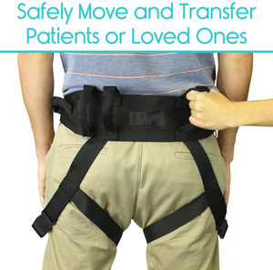 Medical Gait Belt Medical <b>Nursing</b> Safety Gait Assist Device <b>for</b> Elderly Transfer Belt with Leg Loops Handles Medical Gait Belt - Product Image 4