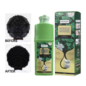 Tinte para el Cabello con Ingredientes Naturales, Color Negro Rápido, Champú a Base de Hierbas, Sin Amoníaco, No Alérgico, 20 Unidades, No se Pega a la Piel - Product Image 5