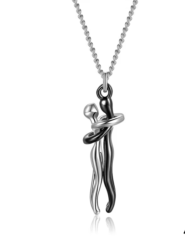 Silver with black