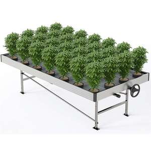 Hydroponic Grow Systems Aquaponic Growing Systems Flood And Drain Plastic Grow Trays Flood Hydroponics Tray
