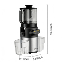 High-end elektrische 350W slow cold press sapcentrifuge met zelfreinigende roestvrijstalen messen, stille DC-motor en multifunctioneel.