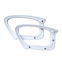 Accessoires de mobilier de luxe pour la maison, chaise de bureau, remplacement de fauteuil de barbier, accoudoir réglable en plastique poli