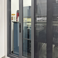 Ventanas de aluminio de doble acristalamiento de alta calidad, parrillas de seguridad, ventana corredera, mosquitera, vidrio a prueba de balas para ventanas para casa