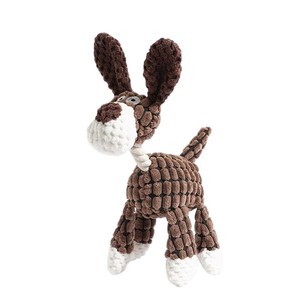 Jouets pour chiens populaires, écologiques, en forme d'âne, en peluche, avec un son, motif de dessin animé, pour une utilisation en intérieur - Product Image 4