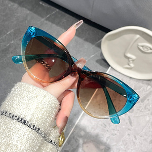 Nuovo Unisex retrò Cat-Eye montatura <span class=keywords><strong>occhiali</strong></span> <span class=keywords><strong>da</strong></span> <span class=keywords><strong>vista</strong></span> Versatile blu luce UV protezione leopardata materiale per PC - Product Image 4