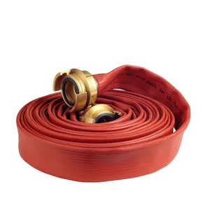 Manufacturer Double Rubber PVC Fire Hose Pipe with Coupling for Heavy Duty Stock in European Inventory