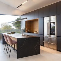 Meubles de cuisine modulaires modernes Snifeier, écologiques, ignifuges, en HPL/HPDL et panneaux mélaminés, design DIY, vente en gros Chongqing