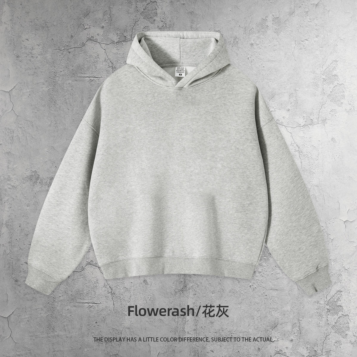 Boxy edition sweat-flower grey