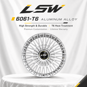 Custom Turbine Multi <b>Spoke</b> Forged Rims LS8028 Silver Aluminum <b>Wheels</b> Fit For Audi A6 Mercedes E-Class BMW - Product Image 4