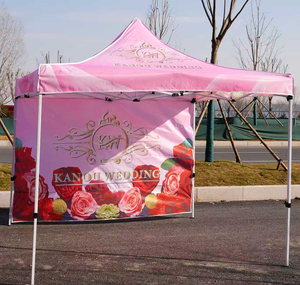 Painéis Laterais Quadrados Personalizados para Exposição com Logotipo, Tecido Oxford Impermeável, Postes de Ferro, Camadas Duplas, Montagem Fácil, Para Todas as Estações, Uso Externo - Product Image 1