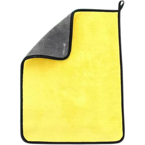 Customized Woven Coral Fleece <b>Microfiber</b> Car Cleaning <b>Towel</b>-Quick-Dry 400-800gsm GSM Options for Car Detailing - Product Image 1