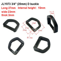 Vente en gros usine – Boucle en plastique de luxe vintage de haute qualité et durable, type D, forme de gourde, fer à cheval, crochet pentagonal, 20-25 mm