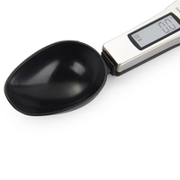 Báscula Digital Portátil Hengte para Cocina, Cuchara Medidora Electrónica con Espátula, Capacidad de 500g/0.1g