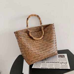 Bolso de mano de plástico estilo vintage imitación paja marina, cesta de playa para mujer, moda y viajes, novedad 2023, gran oferta - Product Image 2