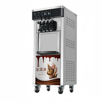 Machine à glaces en acier inoxydable à double compresseur, production continue