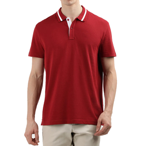 เสื้อเชิ้ตแขนสั้นทรงเข้ารูป น้ำหนักเบา ระบายอากาศได้ดี สำหรับผู้ชาย ผ้าโพลีเอสเตอร์ผสมคอตตอน คอถักทันสมัย สไตล์ลำลอง - Product Image 3