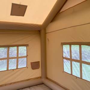 <span class=keywords><strong>Toile</strong></span> <span class=keywords><strong>de</strong></span> <span class=keywords><strong>tente</strong></span> <span class=keywords><strong>gonflable</strong></span> familiale pour glamping extérieur et colonne d'air Camping quatre saisons avec pompe à air et auvent en <span class=keywords><strong>toile</strong></span> - Product Image 5