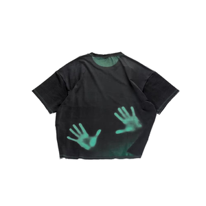 <b>T</b> <b>Shirts</b> Oversized Streetwear Urban Fashion Hip Hop Style Vintage Washed Durable Graphic Breathable Custom Design Low MOQ Vendor - Product Image 1